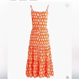 New J. Crew Factory Strappy Tiered Dress 2 4